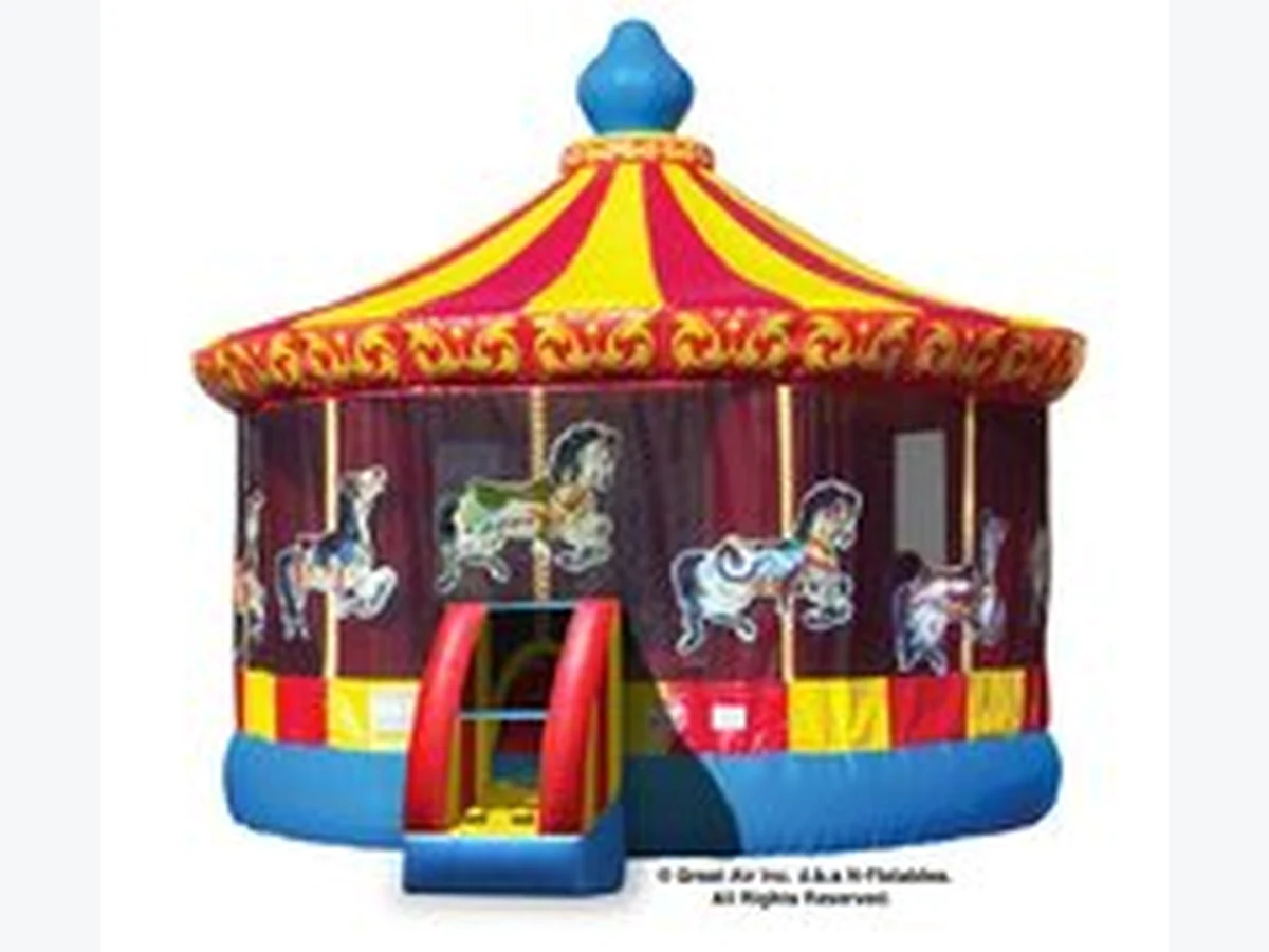 Carousel Inflatable Bounce House bounce house rentals option for Meriden, CT