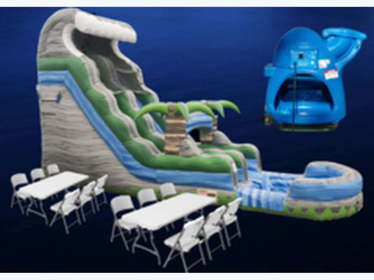Cascade Crush Water Slide Party Package SAVE $25 water slide rentals option for Fayetteville, NC