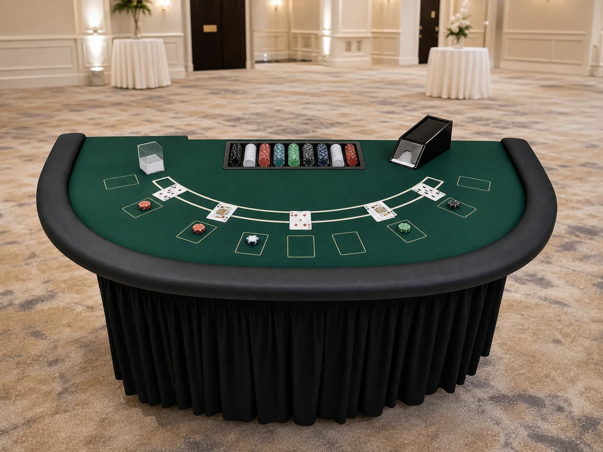 Blackjack Table casino night rentals option for Lynn, MA