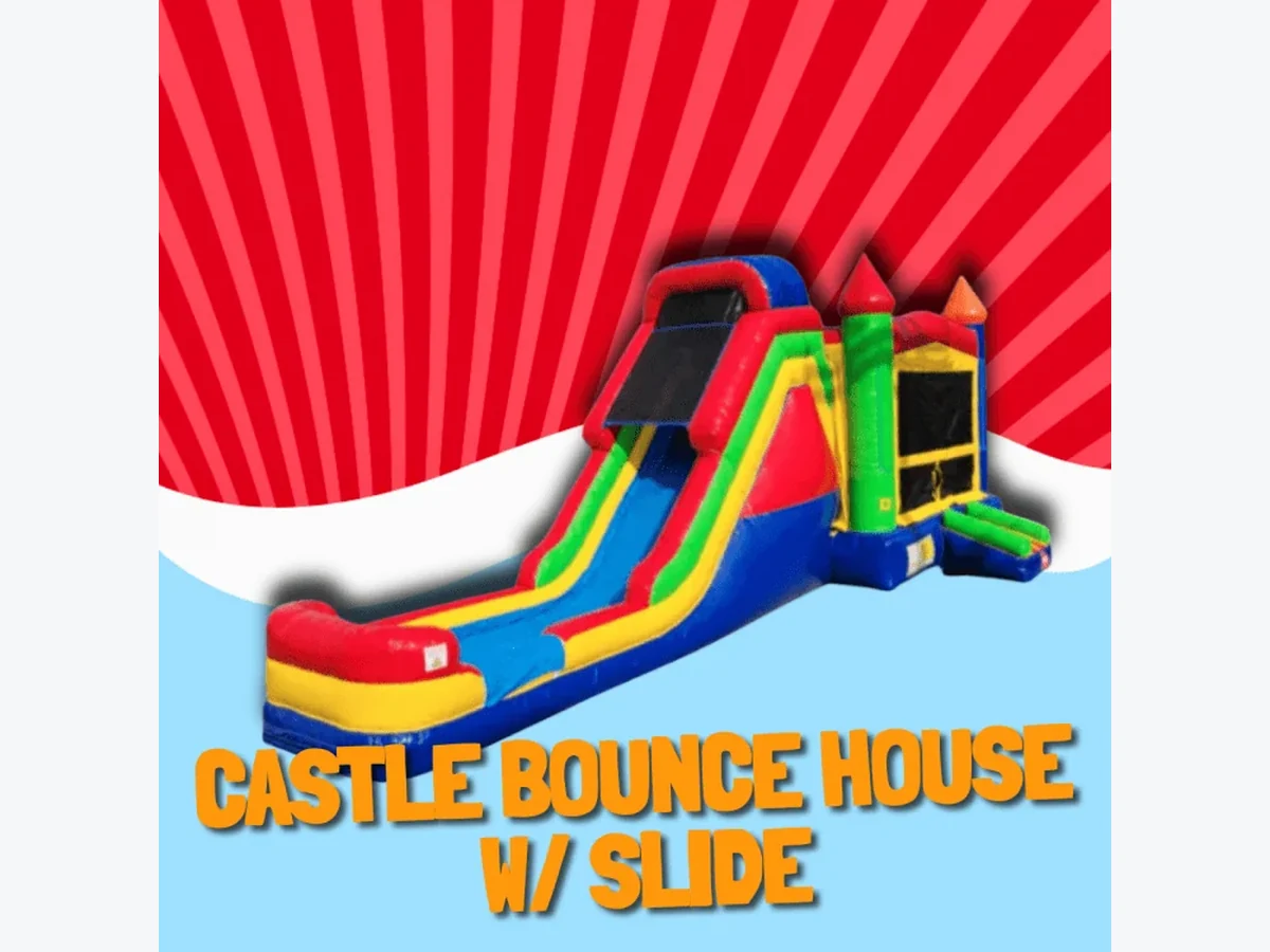 Castle Bounce House W/Slide bounce house rentals option for Tallahassee, FL