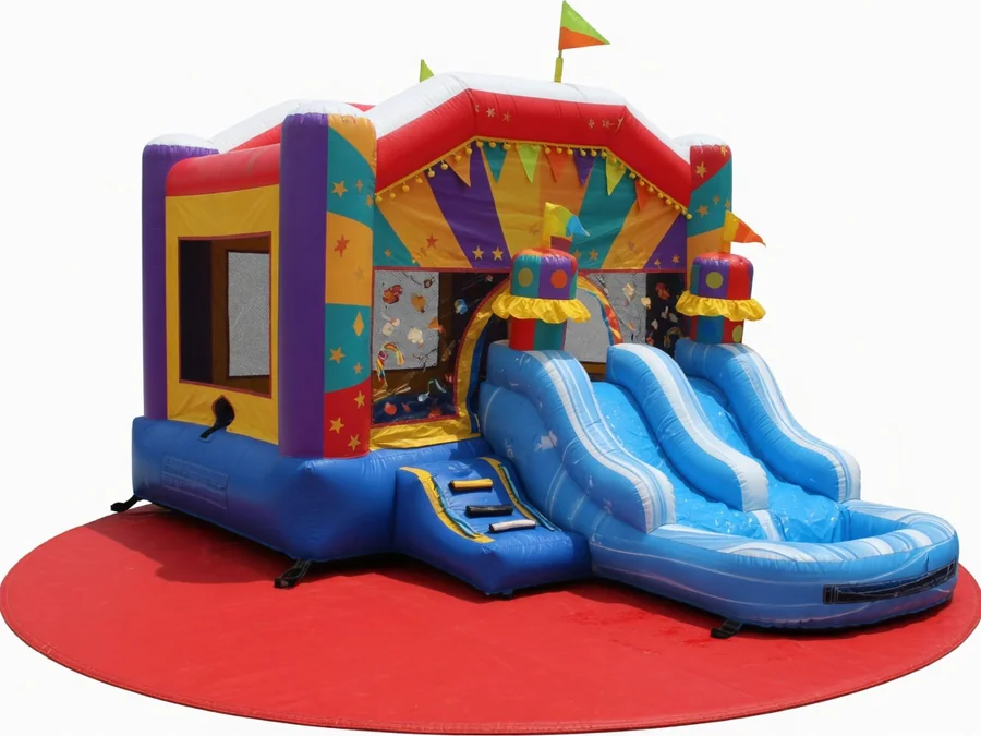 Circus Theme Bounce House Water Slide water slide rentals option for Florence, SC