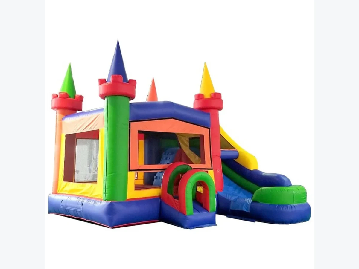 Color Combo (wet) bounce house rentals option for Greenville, SC