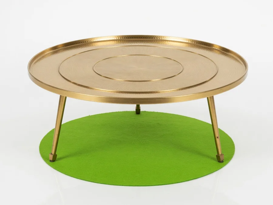 Concentric Gold Coffee Table table and chair rentals rental option in Sandy Springs, GA