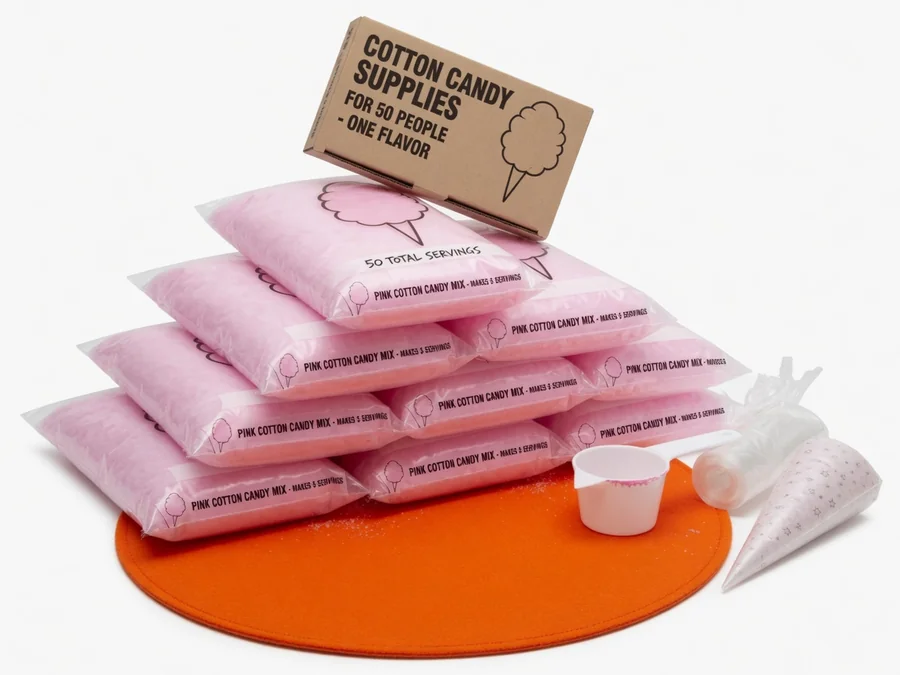 Cotton Candy Supplies, Blue Raspberry (50 Servings) concession machine rentals rental option in Lynn, MA
