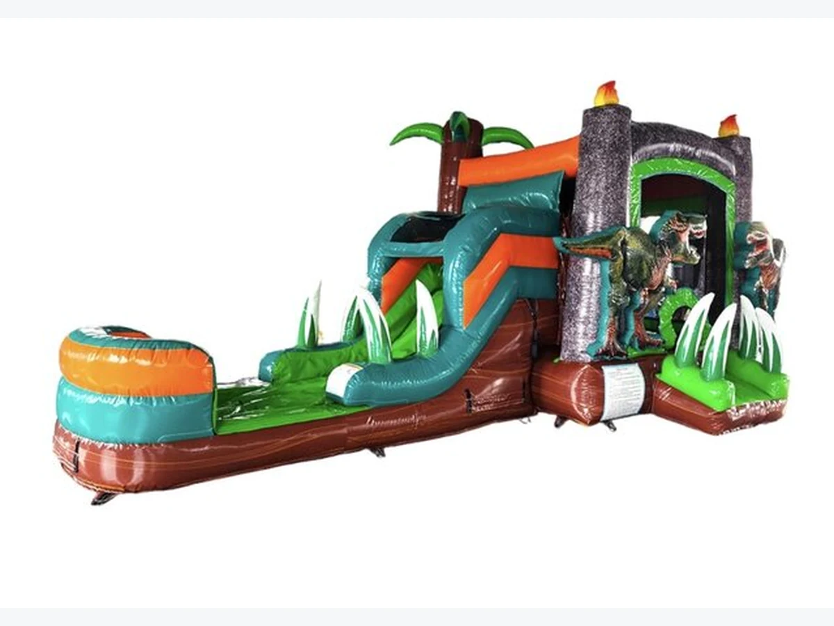Dino Dive bounce house slide combo bounce house rentals option for Macon, GA