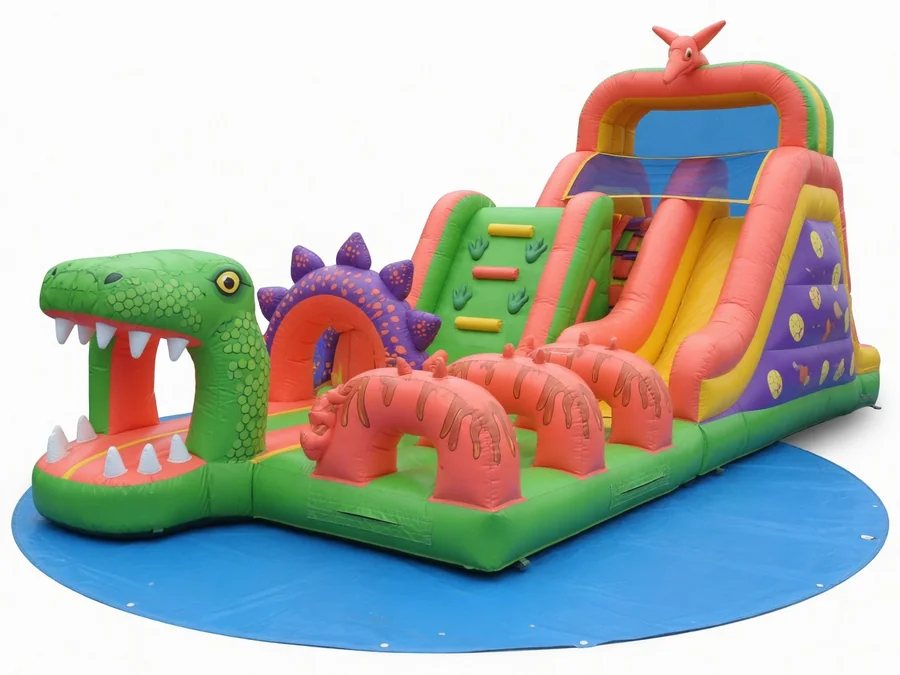 Dino-Mite Dash Obstacle course 20ft obstacle course rentals option for Bangor, ME