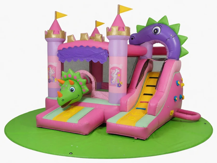 Dino Pink Castle Bounce House bounce house rentals option for East Providence, RI