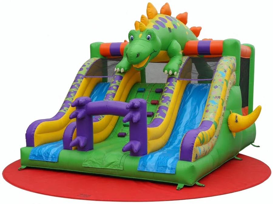 Dinosaur Bounce House with Slide (Wet or Dry) bounce house rentals option for Tampa, FL