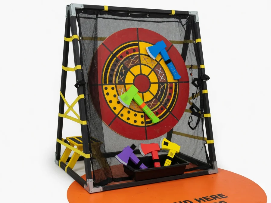 Double Axe Throw Inflatable (Two Players) interactive game rentals option for Hialeah, FL