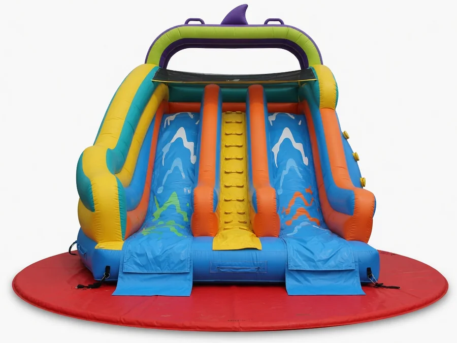 Double Lane Tropical Water Slide (Delivery Only) water slide rentals option for Worcester, MA