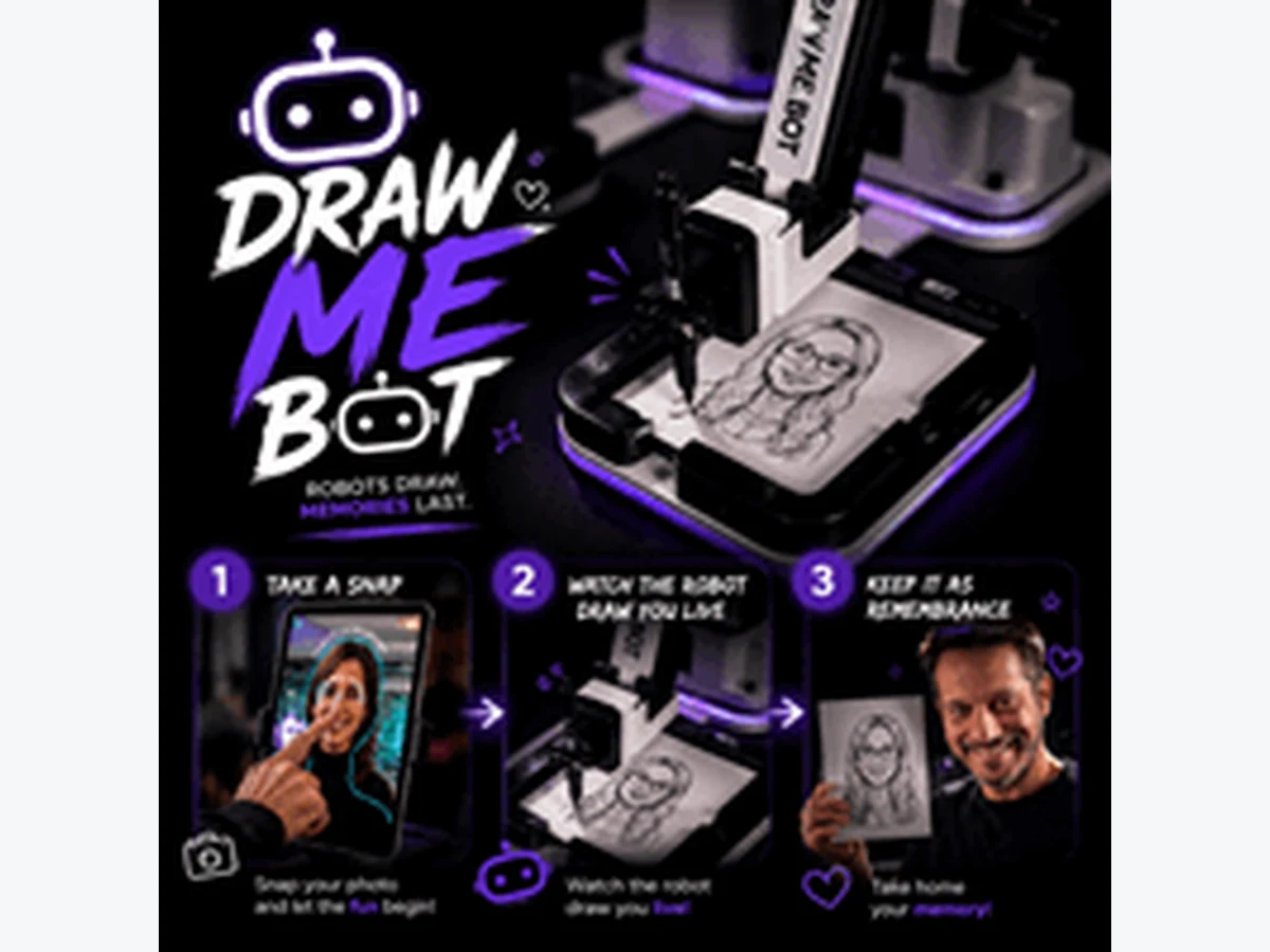 Draw Me Bot Experience Photo Booth photo booth rentals option for Charlottesville, VA