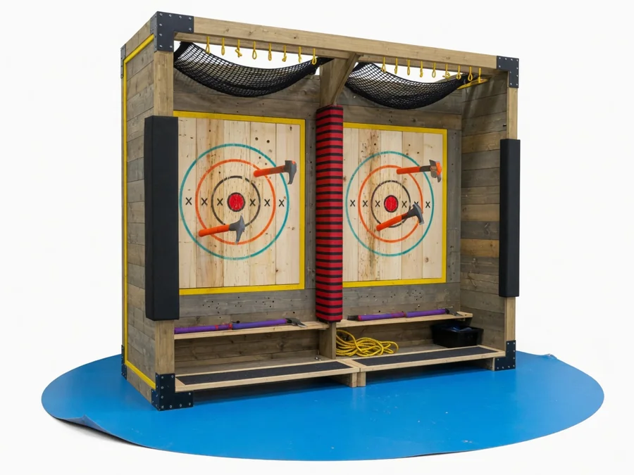 Dual Lane Axe Throw interactive game rentals option for Derry, NH