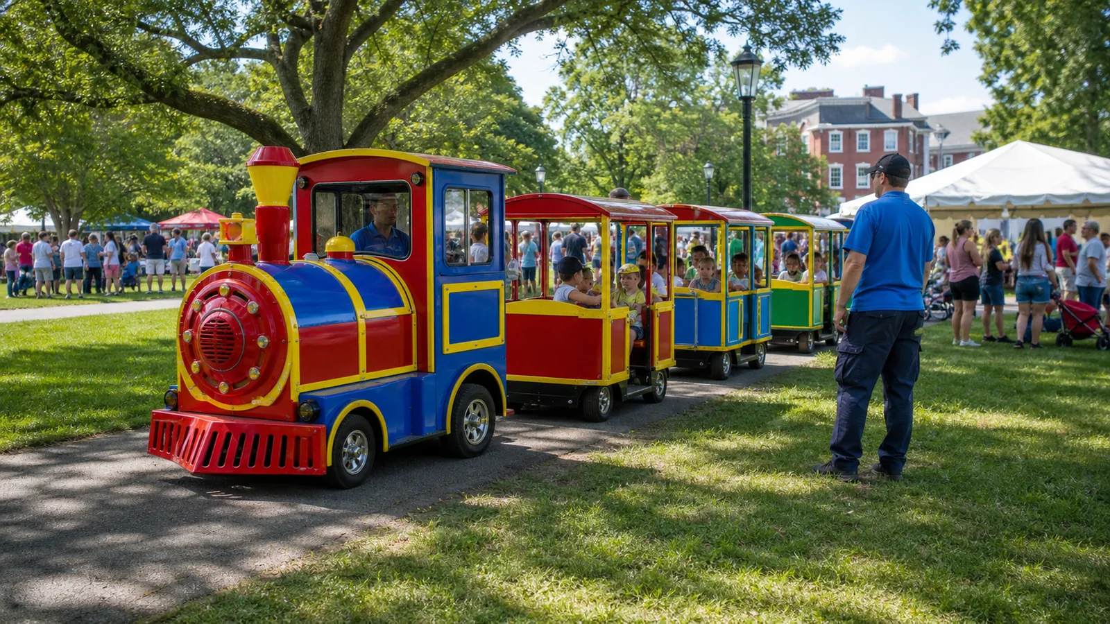 Mechanical Rides and Trackless Train rental option for Savannah, GA