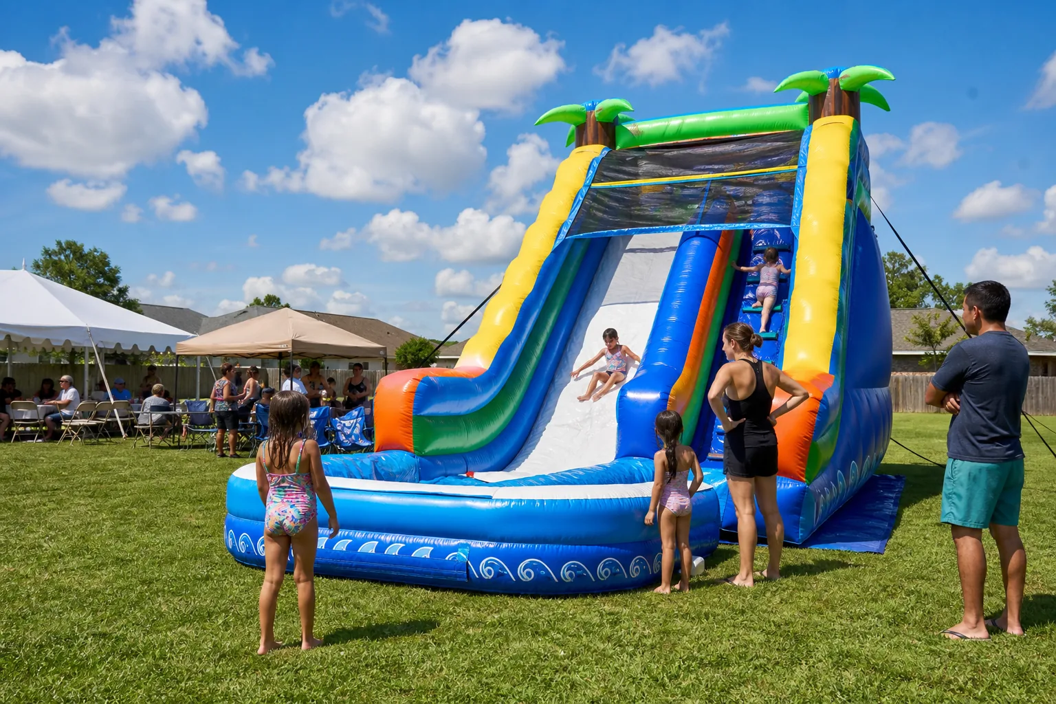 18 Ft Retro Water Slide rental option for Hampton, VA