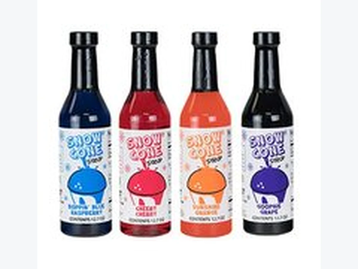 Extra Syrup and Cones for Snow Cone Machine 30 Servings concession machine rentals option for Tampa, FL