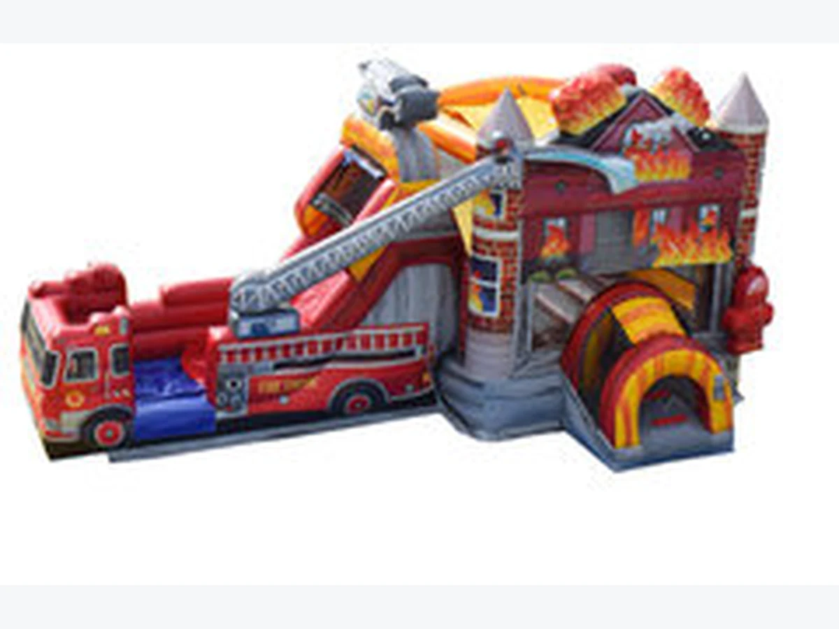 Fire Truck Combo bounce house rentals option for Hilton Head Island, SC