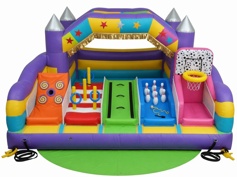 Five Carnival Games in One Inflatable carnival game rentals option for Brunswick, ME