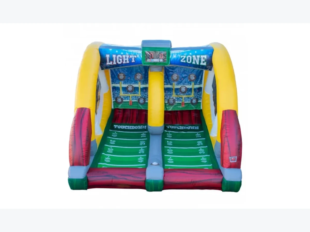 Football Light Zone Touchdown Toss interactive game rentals option for Chesapeake, VA