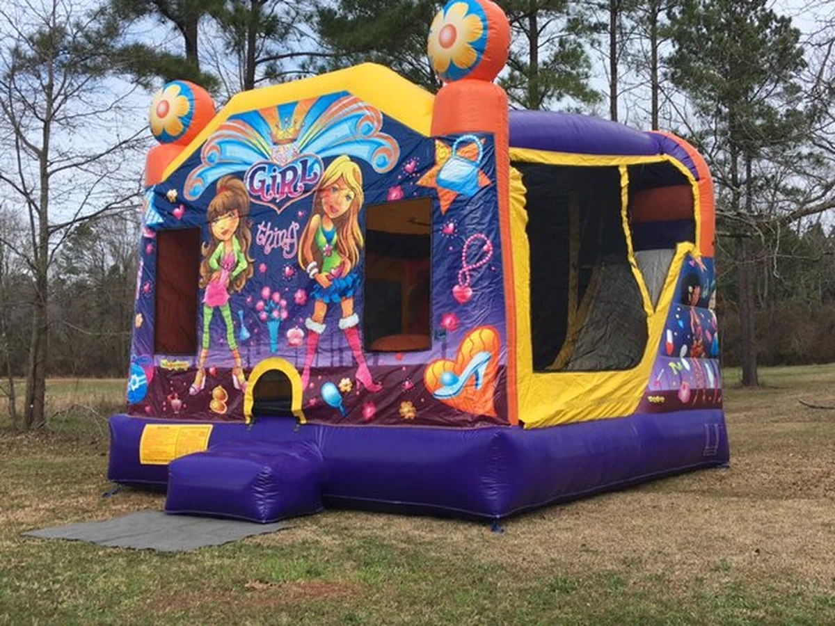 "Girl Thing" Bounce House Combo bounce house rentals option for Macon, GA