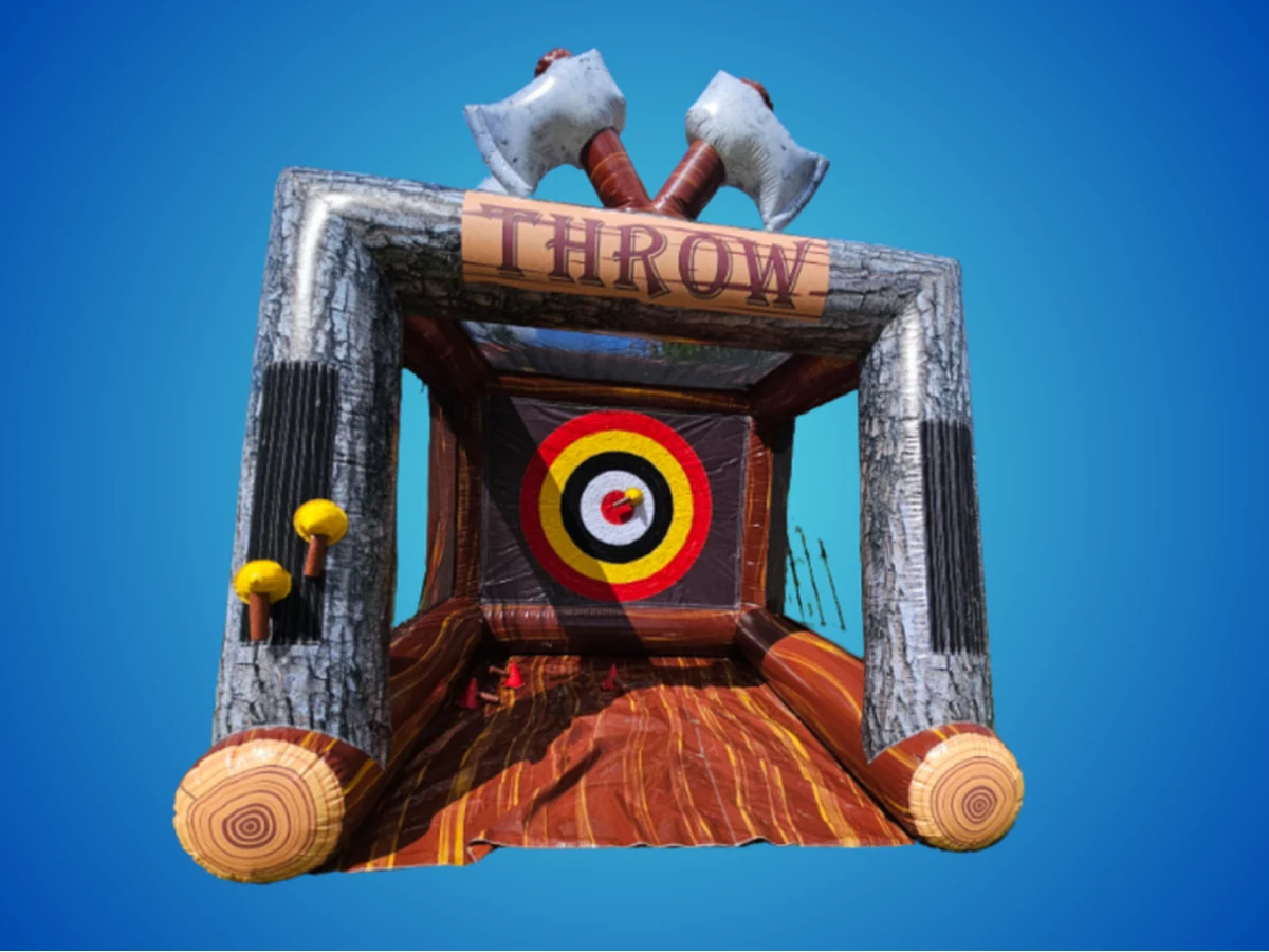 Inflatable Axe Game ( safe for kids and Adults) carnival game rentals option for St. Petersburg, FL