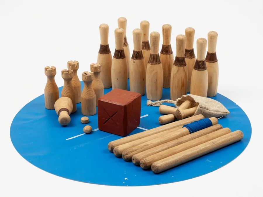 Kubb/Viking Chess Game carnival game rentals option for Greenville, SC