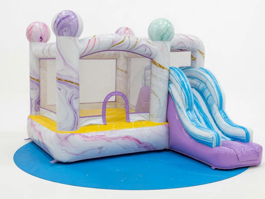 Marble bounce house w/ slide (wet or dry) bounce house rentals option for Tampa, FL