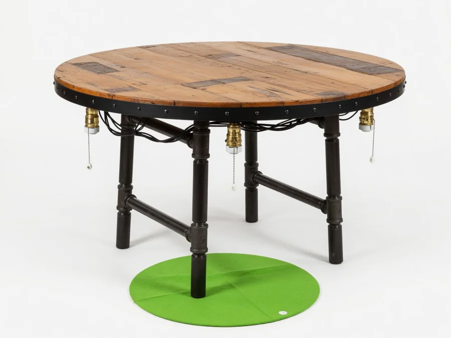 Natural Edison Table table and chair rentals rental option in Sandy Springs, GA