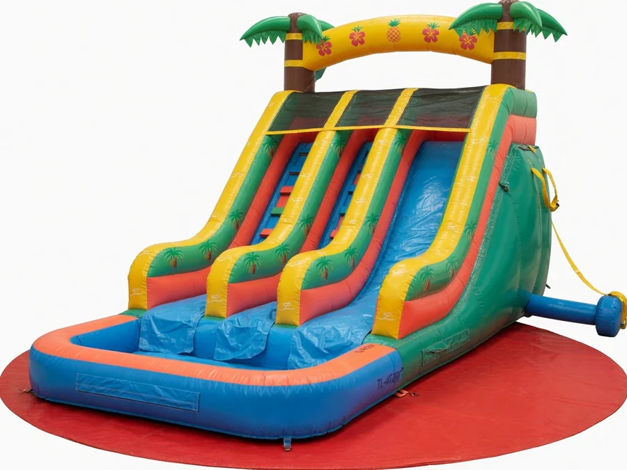 Ninja Warrior Obstacle Wall and 22 Slide obstacle course rentals option for Roswell, GA