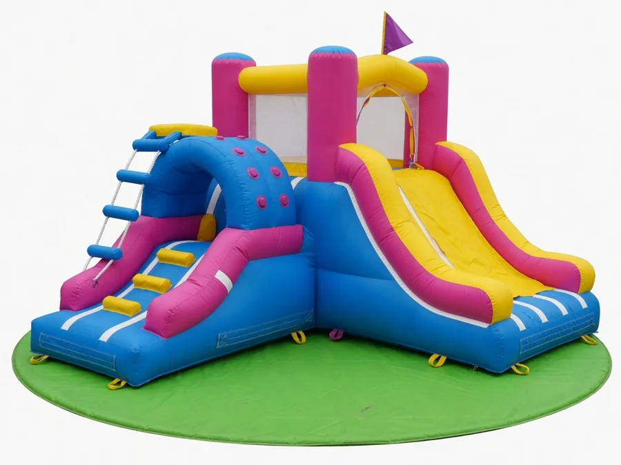 Orange Crush 5-1 Slide Combo (Dry) bounce house rentals option for Worcester, MA