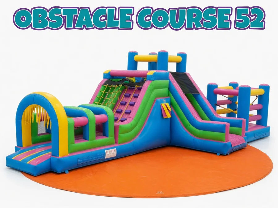 Orange Wave Helix Combo bounce house rentals rental option in Brunswick, ME