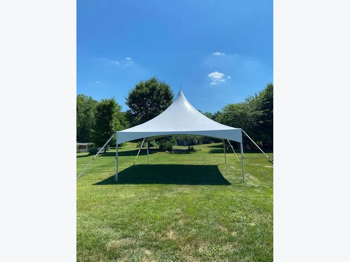 Premium High Peak 20X20 tent rentals option for Asheville, NC