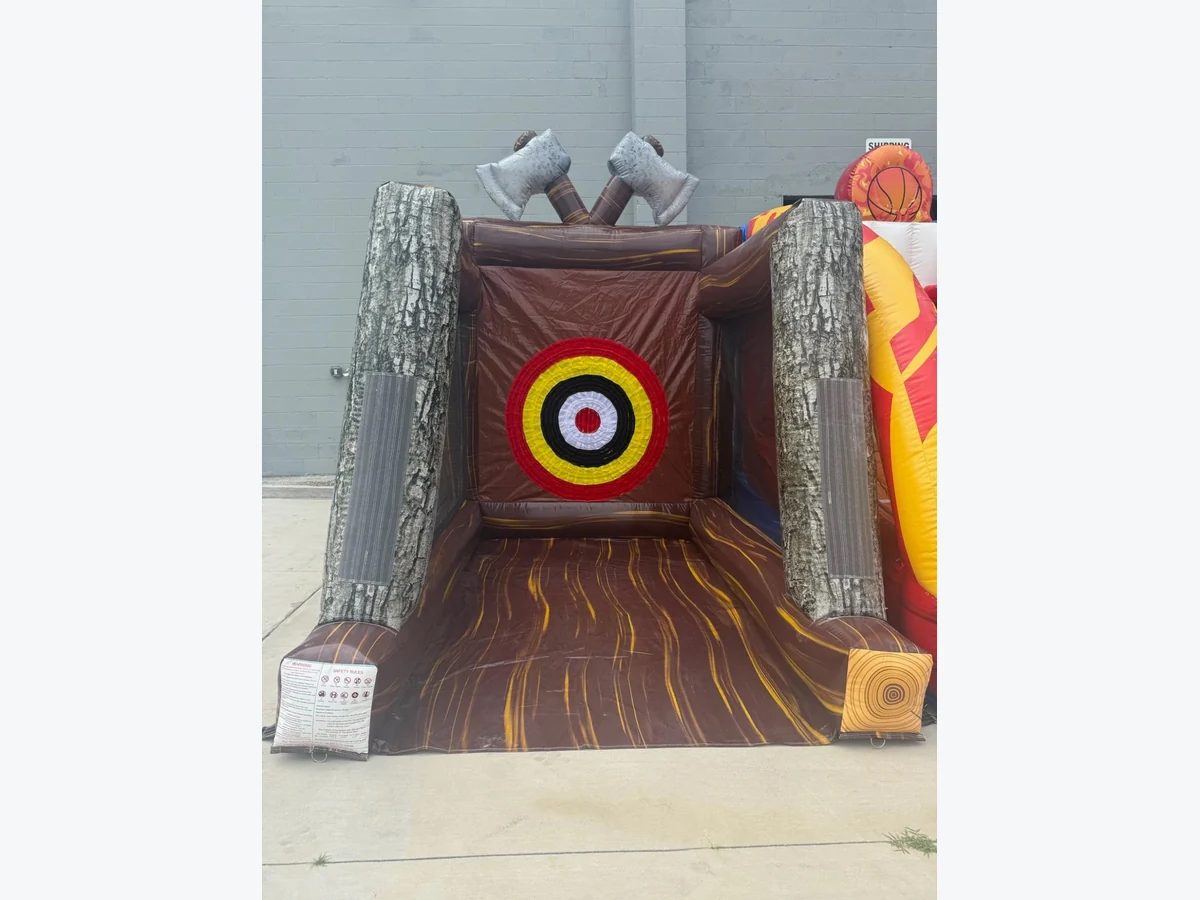 Single Lane Axe Throw interactive game rentals option for Norwalk, CT