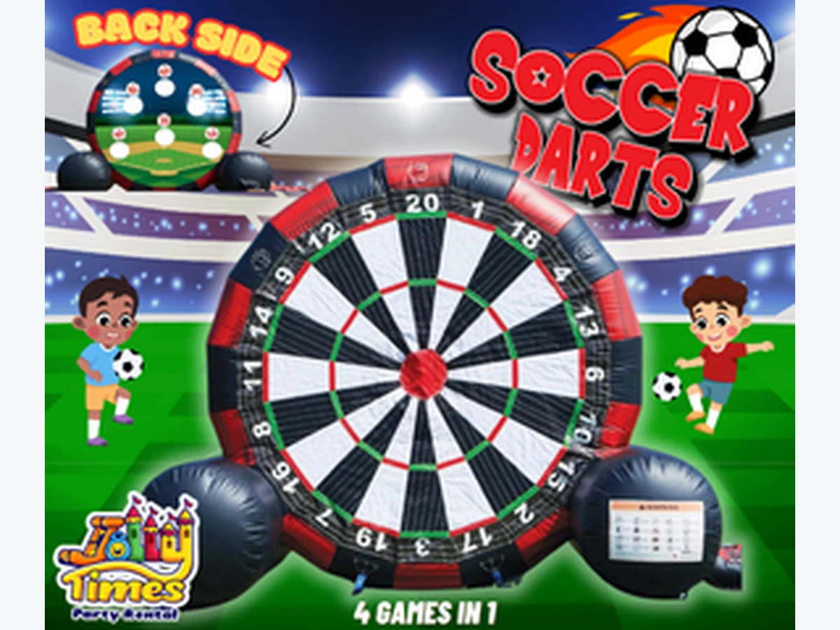 Soccer Darts (jumbo) interactive game rentals option for Port St. Lucie, FL