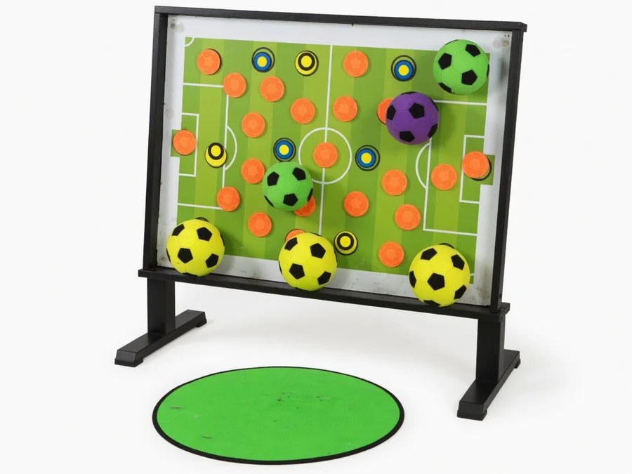 Sticky Soccer Darts interactive game rentals rental option in Brunswick, ME