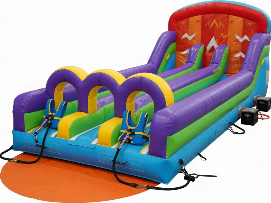 Tidal Wave Double Waterslide water slide rentals option for Lynn, MA