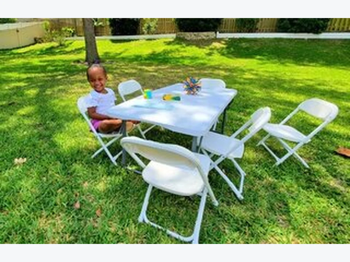 Toddler (1 Table & 6 Chairs Set) table and chair rentals option for Orlando, FL