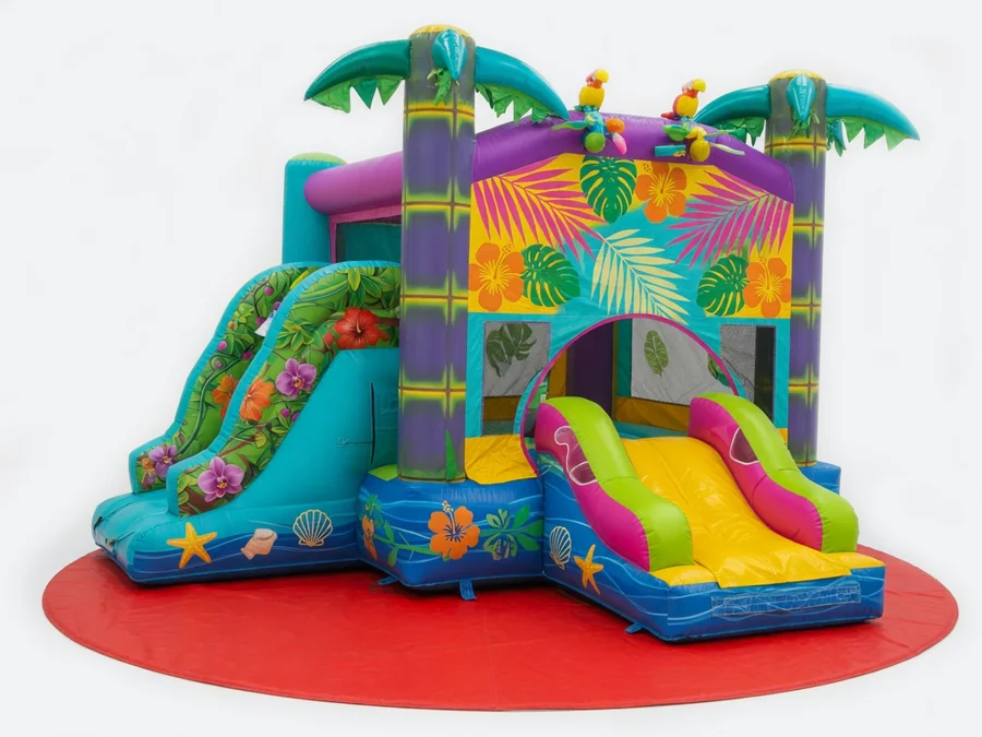 Tropical Breeze 5-1 Slide Combo (Dry) bounce house rentals option for Worcester, MA