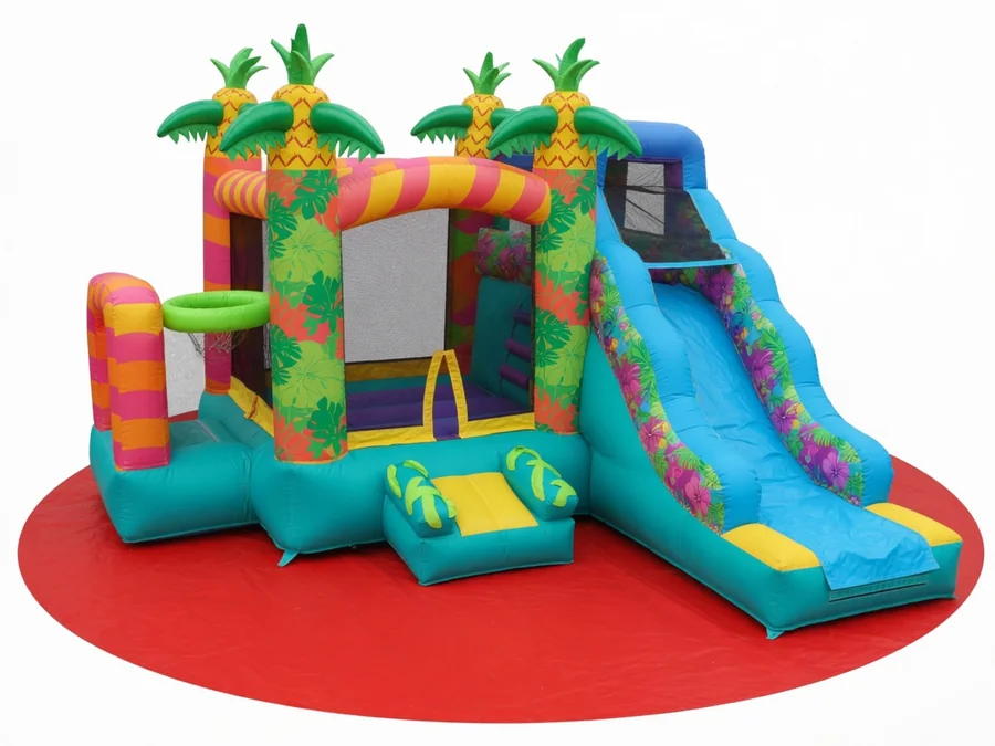 Tropical Double Lane Slip N Slide water slide rentals option for Springfield, MA