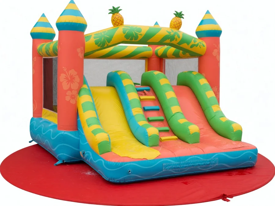 Tropical Double Lane Water Slide water slide rentals option for Cape Coral, FL