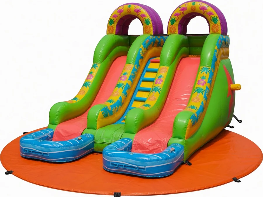 Tropical Island Slip N Slide Dual Lane w/ Pool $425 water slide rentals option for Roanoke, VA