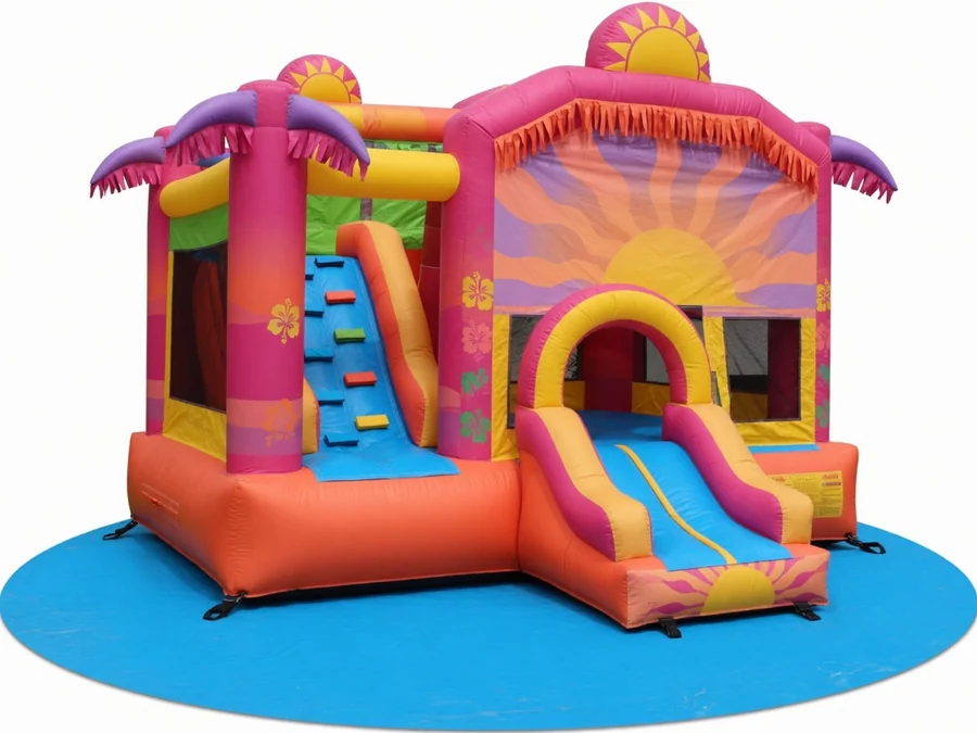Tropical Water Slide - Luau Theme Water Slide water slide rentals option for Florence, SC
