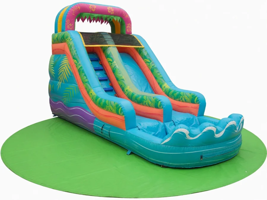 TSUNAMI (20ft X 40ft Water Slide with Large Pool) water slide rentals option for Orlando, FL