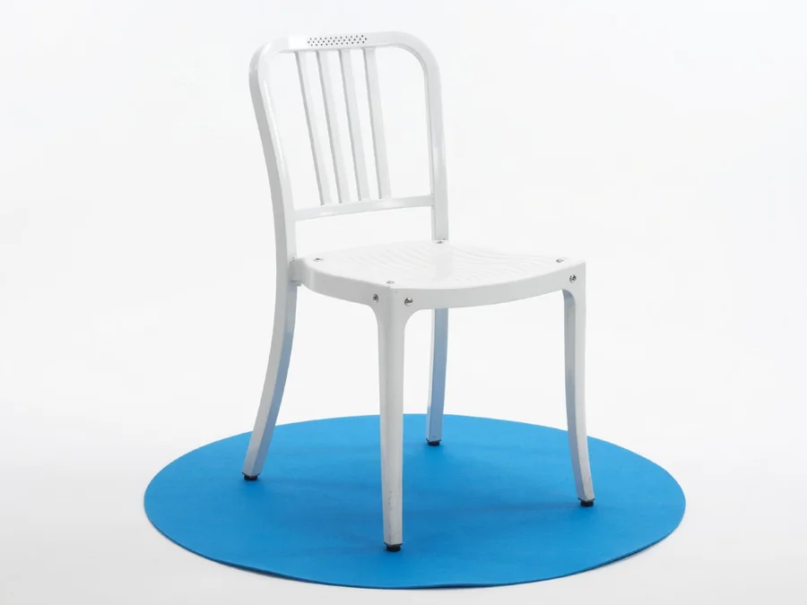White Folding Adirondack Chair table and chair rentals option for Brunswick, ME