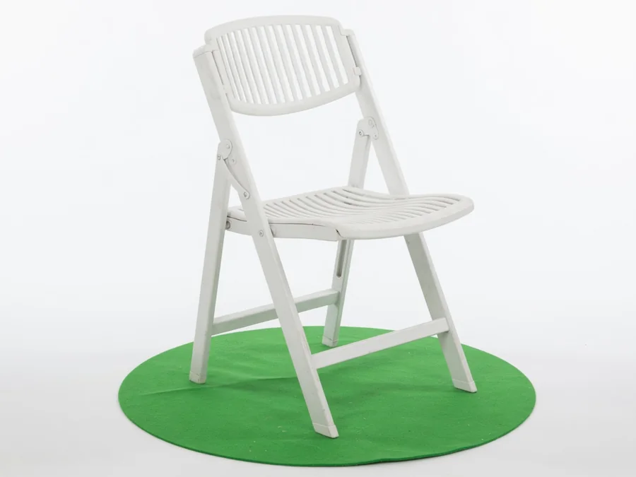 White folding Chair table and chair rentals option for Asheville, NC