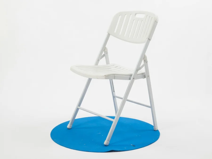 White Plastic Folding Chair table and chair rentals option for Tampa, FL