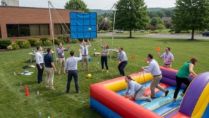 Blue Bell Corporate Team Building Rentals That Actually Get People Moving — Party Pros East Coast party rentals in Blue Bell, PA