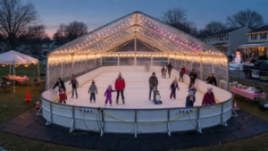 Blue Bell Portable Ice Skating Rink Rentals for Winter Events — Party Pros East Coast party rentals in Blue Bell, PA