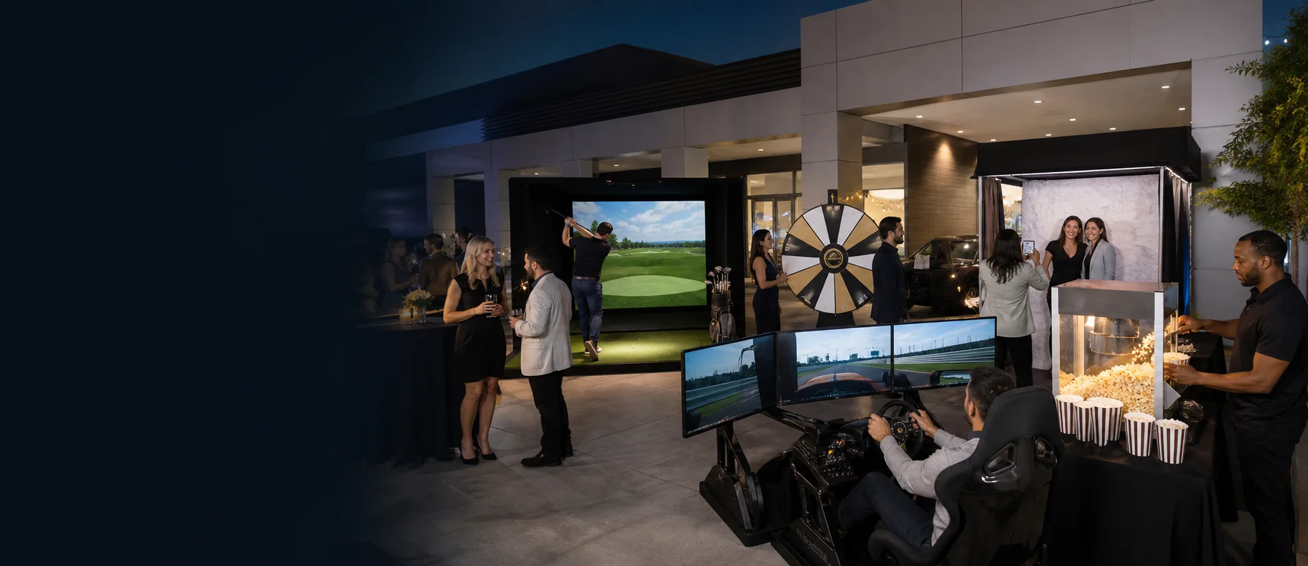 Corporate Conference & Meeting Entertainment event with Party Pros rentals