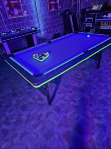 Glow pool table rentals from Party Pros East Coast