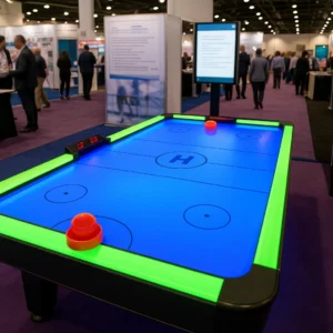 Air hockey table rentals for trade shows from Party Pros East Coast